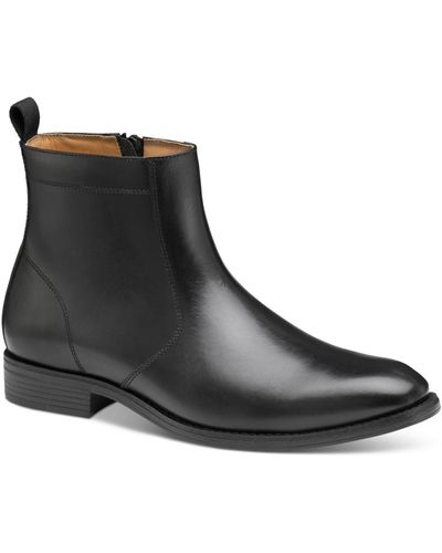 Johnston & Murphy Lewis Zip Boots - Black