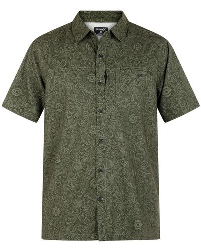 Hurley H2o-dri Rincon Sierra Short Sleeves Shirt - Green