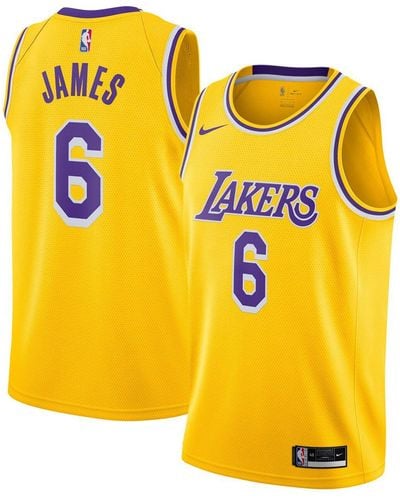 Men's Mitchell & Ness Gold Los Angeles Lakers 2002 NBA Finals Hardwood Classics On-Court Authentic Sleeveless Shooting Shirt