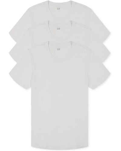 Gap 3-pk. Cotton Crewneck Undershirt - White