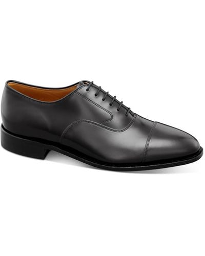 Johnston & Murphy Shoes, Melton Cap Toe Oxfords - Black