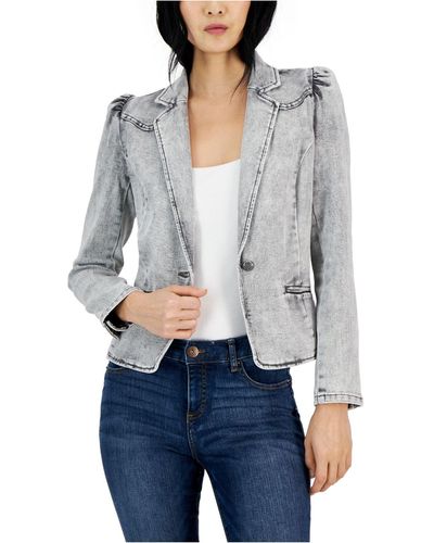 INC International Concepts Women's Puff-Sleeve Sweater Gray Size XX-Large