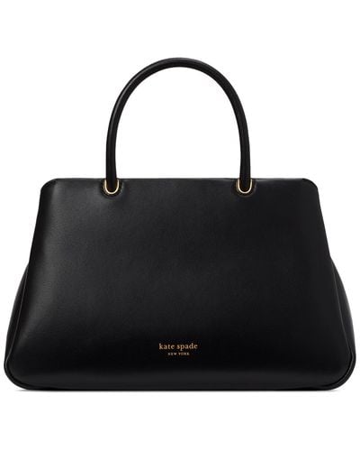 Kate Spade Grace Smooth Leather Small Satchel - Black