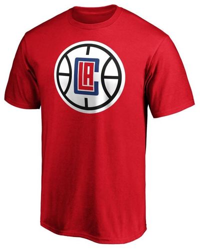 Majestic Los Angeles Clippers Playmaker Name And Number T-shirt Paul George - Red