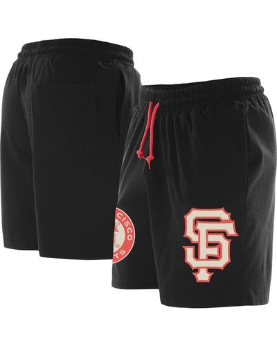 KTZ San Francisco Giants Color Pack Knit Shorts - Black