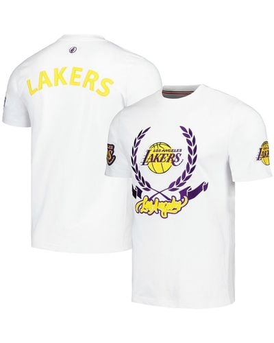 FISLL And Los Angeles Lakers Heritage Crest T-shirt - White
