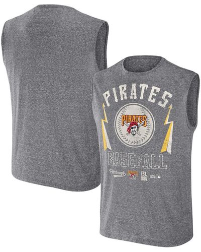 Fanatics Darius Rucker Collection By Pittsburgh Pirates Muscle Tank Top - Gray