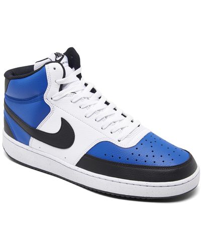 Nike Court Vision Mid Next Nature Casual Sneakers From Finish Line - Blue
