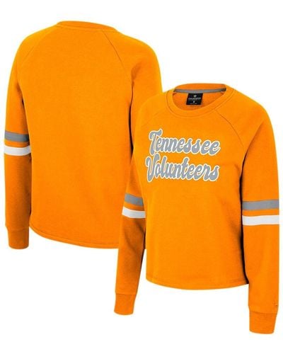 Colosseum Athletics Tennessee Volunteers Talent Competition Raglan Pullover Sweatshirt - Orange