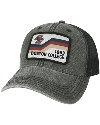 Legacy Athletic Boston College Eagles Sun & Bars Dashboard Trucker Snapback Hat - Black
