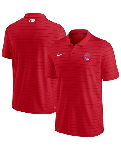 Nike Red Cincinnati Reds Authentic Collection Victory Striped Performance Polo Shirt