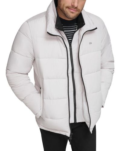 Calvin Klein Puffer With Set In Bib Detail - Multicolor