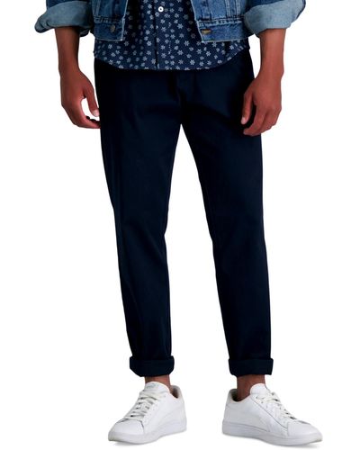 Haggar Slim-fit Life Khaki Comfort Pants - Blue