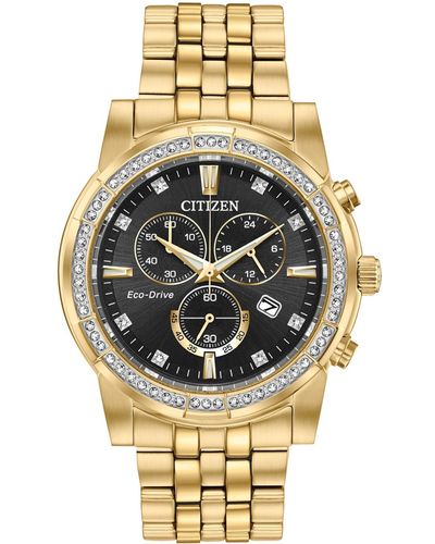 Citizen Eco-drive Chronograph Corso -tone Stainless Steel Bracelet Watch 42mm - Metallic
