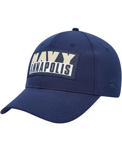 Colosseum Athletics Navy Midshipmen Positraction Snapback Hat - Blue