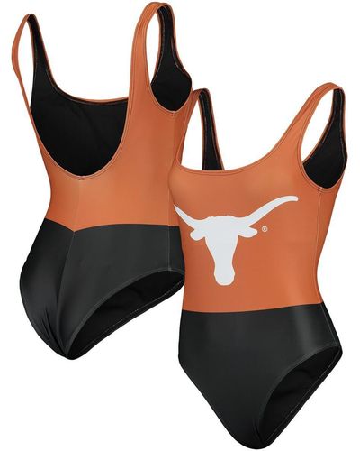 FOCO Texas Longhorns One-piece Bathing Suit - Orange