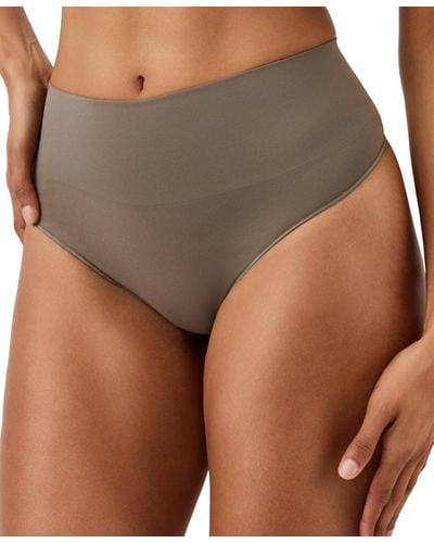 Spanx Seamless Shaping Thong In Brown