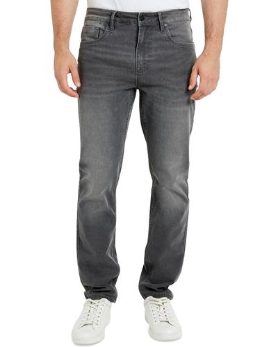 Kenneth Cole Slim-fit Stretch Denim Jeans - Gray