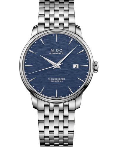 MIDO Swiss Automatic Baroncelli Bracelet Watch 40mm - Blue