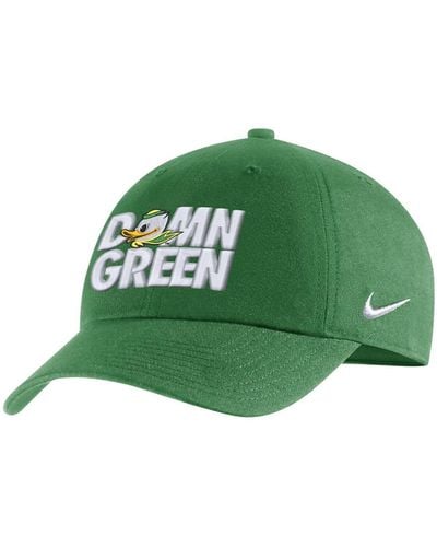 Nike Oregon Ducks Grass Is Heritage 86 Adjustable Hat - Green