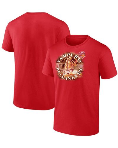 Fanatics Tampa Bay Buccaneers Big And Tall Sporting Chance T-shirt - Red