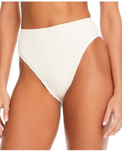 Sanctuary Mesh High-waist Bikini Bottoms - White