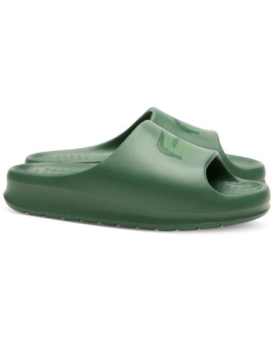Lacoste Croco 2.0 Evo Slip-on Slide Sandals - Green
