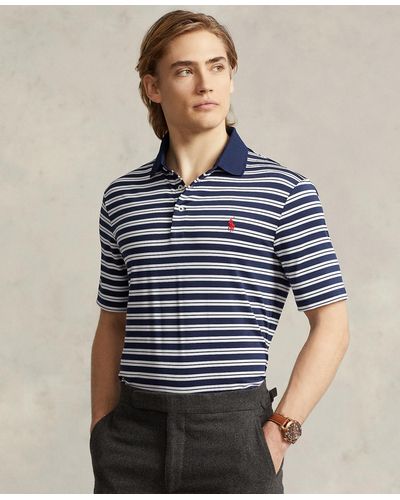 Polo Ralph Lauren Classic Fit-performance Jersey Polo Shirt - Blue