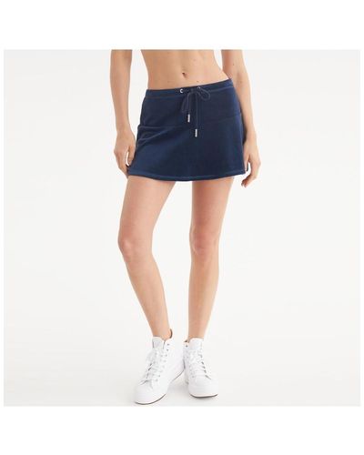 Juicy Couture Mini Flare Skirt W/ Drawstrings - Blue