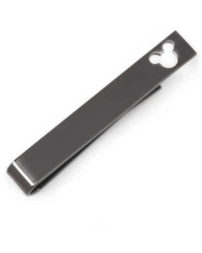 Disney Mickey Mouse Cut Out Tie Bar - Black
