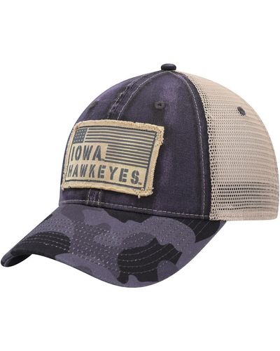 Colosseum Athletics Iowa Hawkeyes Oht Military-inspired Appreciation United Trucker Snapback Hat - Gray