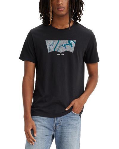 Levi's Ny Standard-fit Logo Graphic T-shirt - Black