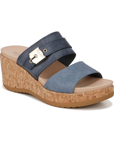 Dr. Scholls Cali Vibe Slide Wedge Sandals in Natural Lyst