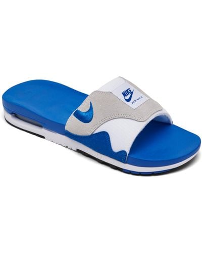 Nike Air Max 1 Slide Sandals From Finish Line - Blue