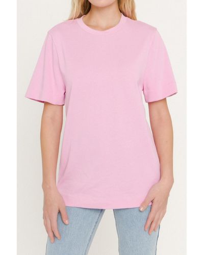 Grey Lab Basic T-shirt - Pink