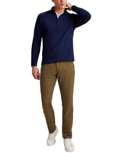 Bonobos Long Sleeve Half-zip Pullover Sweatshirt - Blue