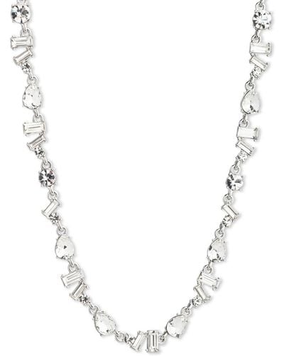 Givenchy Mixed-cut Crystal Collar Necklace - White