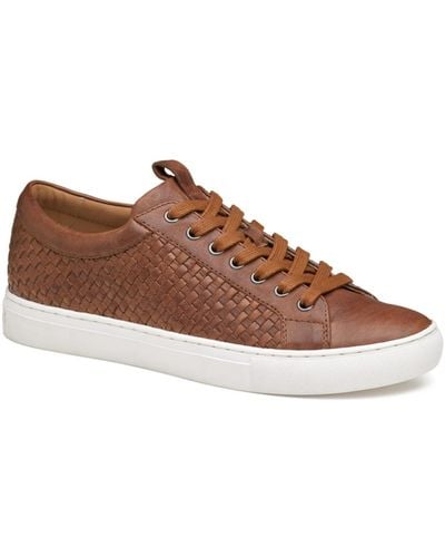 Johnston & Murphy Banks Woven Lace-to-toe Lace-up Sneakers - Brown