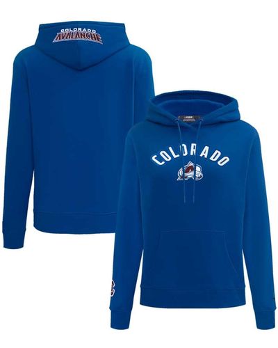 Pro Standard Colorado Avalanche Classic Chenille Pullover Hoodie - Blue