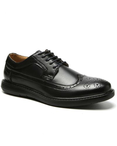 Aston Marc Wingtip Oxfords Shoes - Black