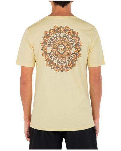 Hurley Everyday Explorer Mandala Short Sleeves T-shirt - Yellow