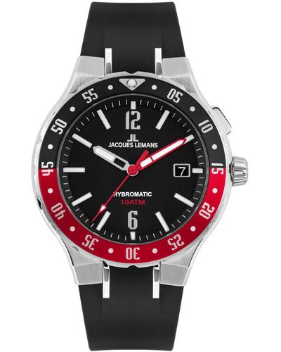 Jacques Lemans Hybromatic Watch - Red