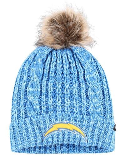 '47 Los Angeles Chargers Logo Meeko Cuffed Knit Hat - Blue