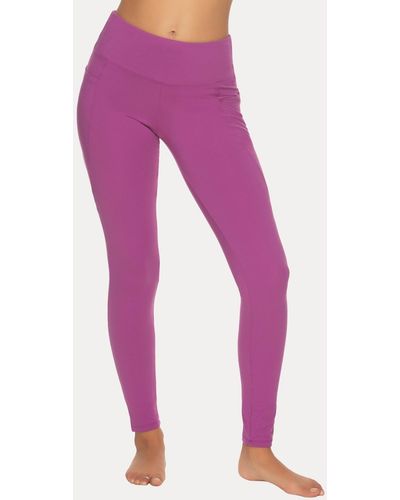 Felina Essentials Soft Suede Mid-rise legging - Pink