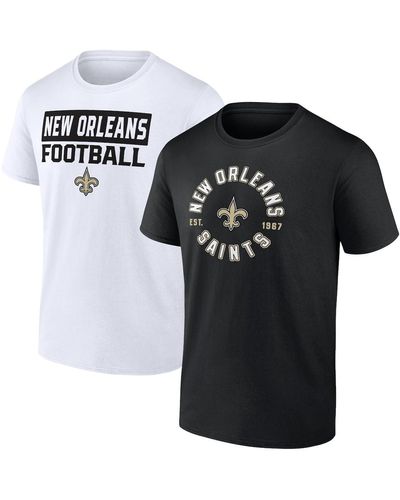 Fanatics New Orleans Saints Serve Combo Pack T-shirt - Black