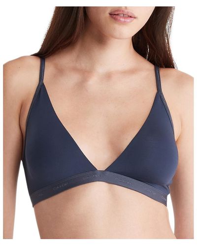 Calvin Klein Form To Body Lightly Lined Bralette in Natural