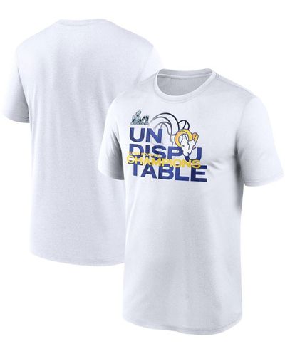 Nike Los Angeles Rams Super Bowl Lvi Champions Slogan T-shirt - White