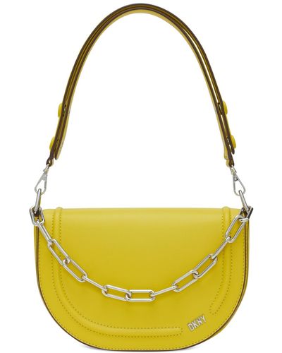DKNY Orion Convertible Flap Shoulder Bag - Yellow