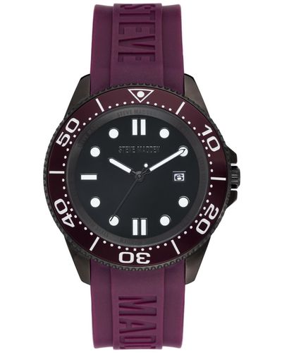 Steve Madden Silicone Strap Embossed - Purple