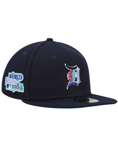 KTZ Pink Detroit Tigers 1984 Mlb World Series 59fifty Fitted Hat